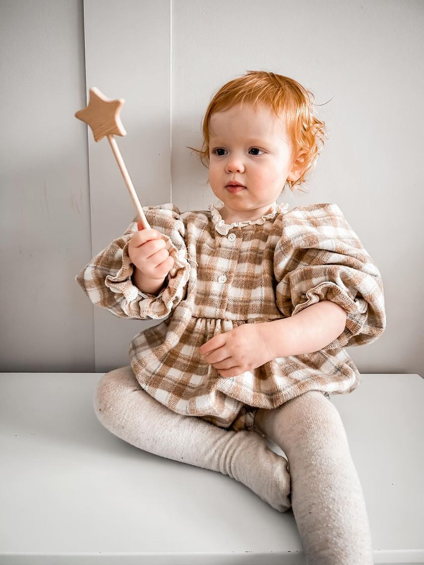 Wooden Birthday Mini Cake & Wand