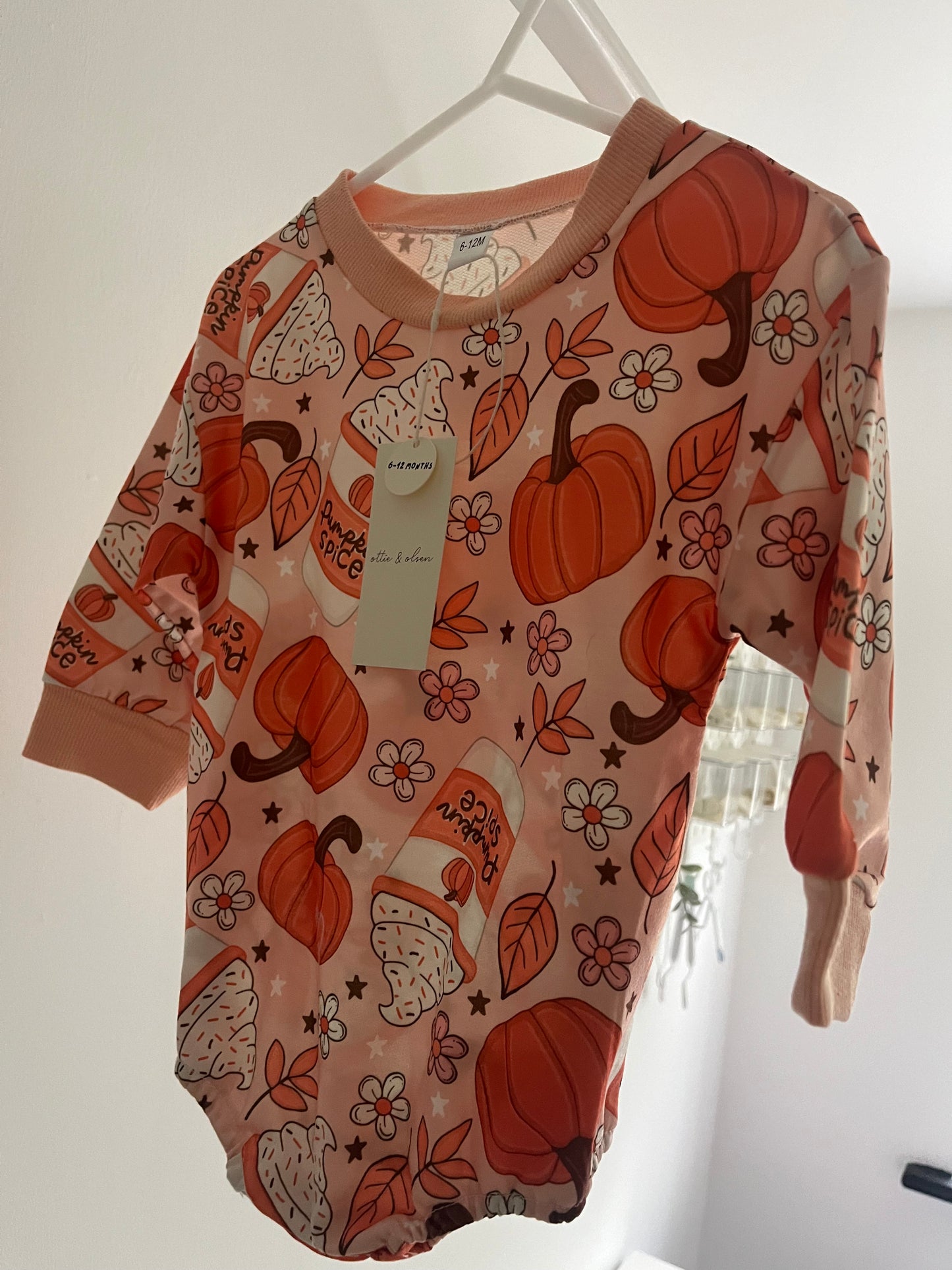 Pumpkin Spice Bubble Romper