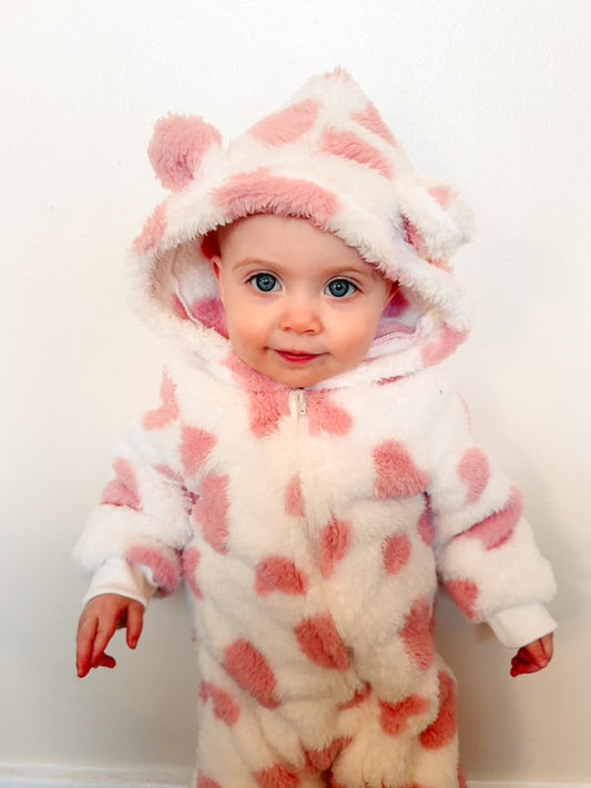 Blush Heart Snowsuit