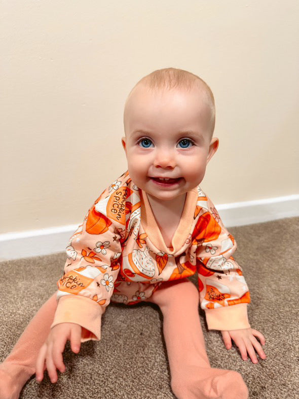 Pumpkin Spice Bubble Romper