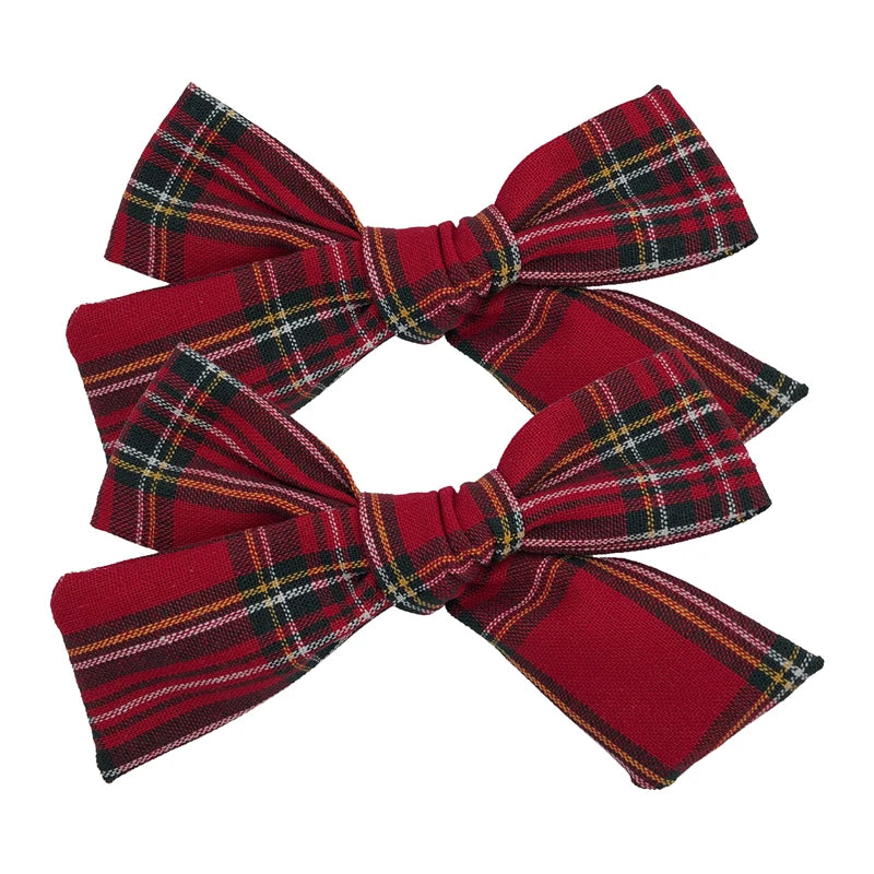 Plaid Piggy Bows