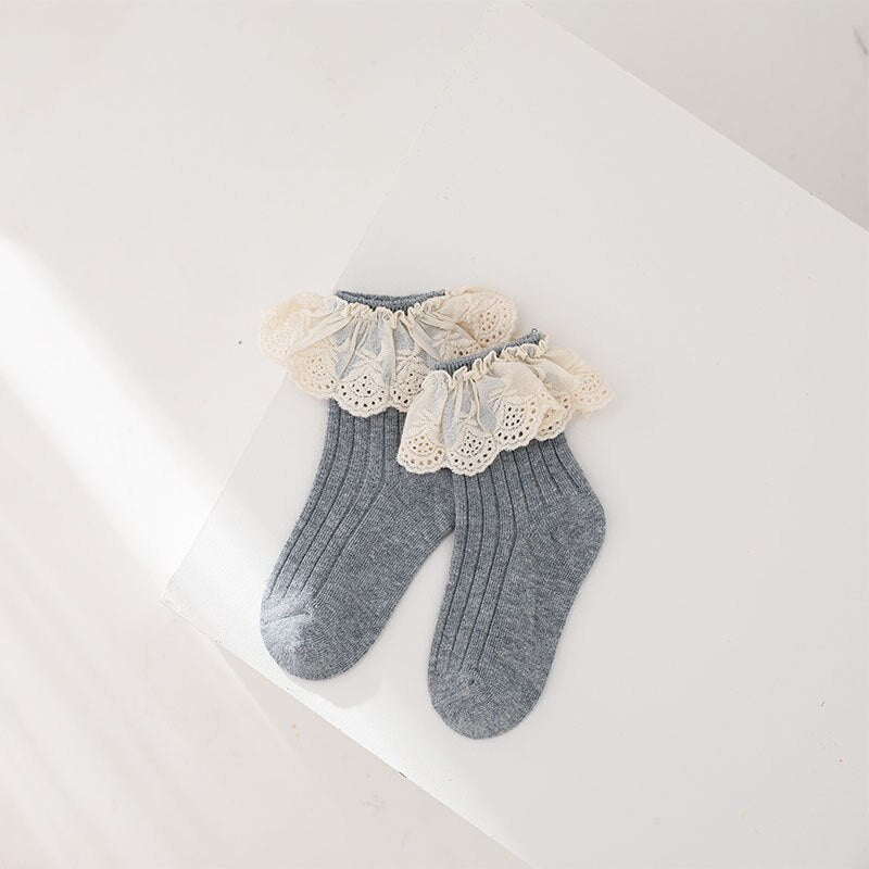 Lace Ruffle Socks