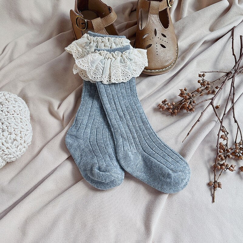 Lace Ruffle Socks