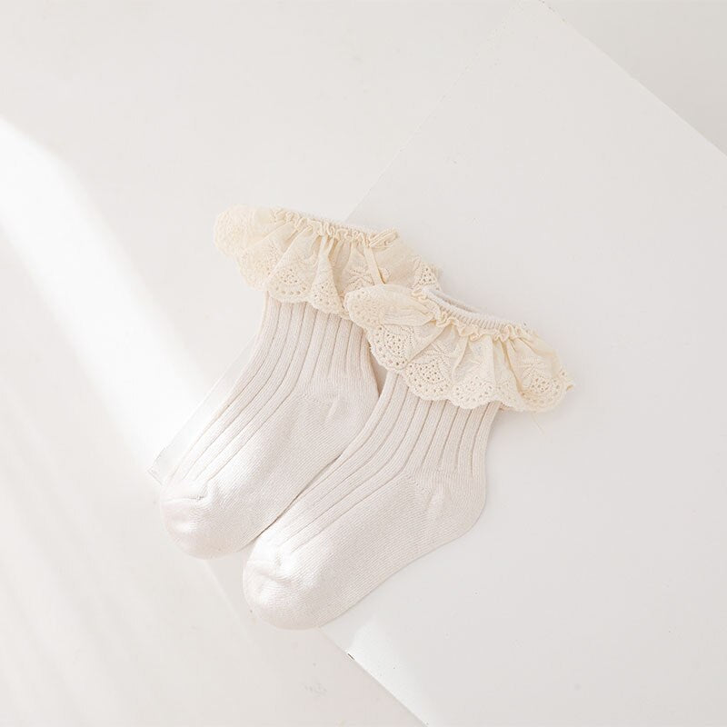 Lace Ruffle Socks