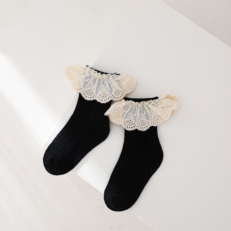 Lace Ruffle Socks