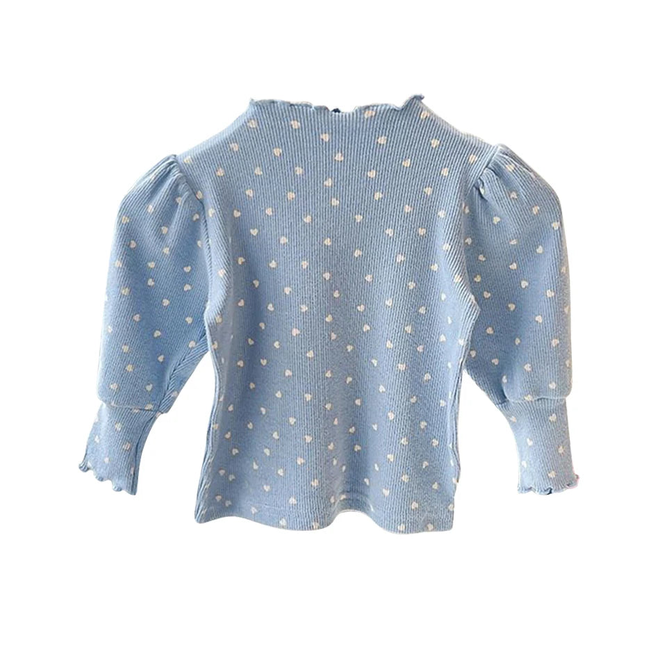 Little Hearts Ruffle Top