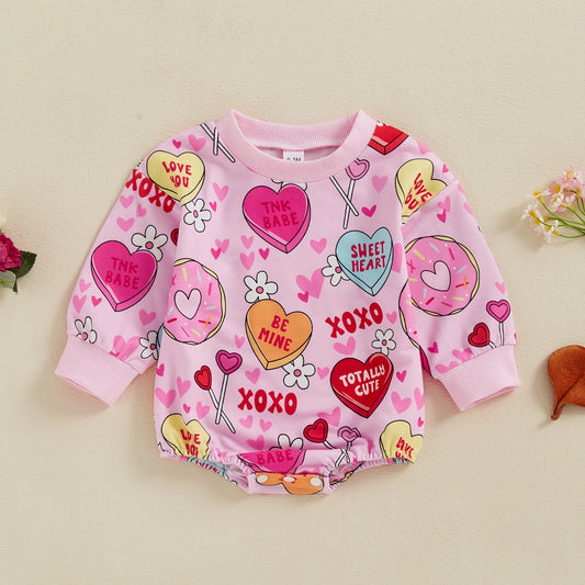 Love Hearts Bubble Romper