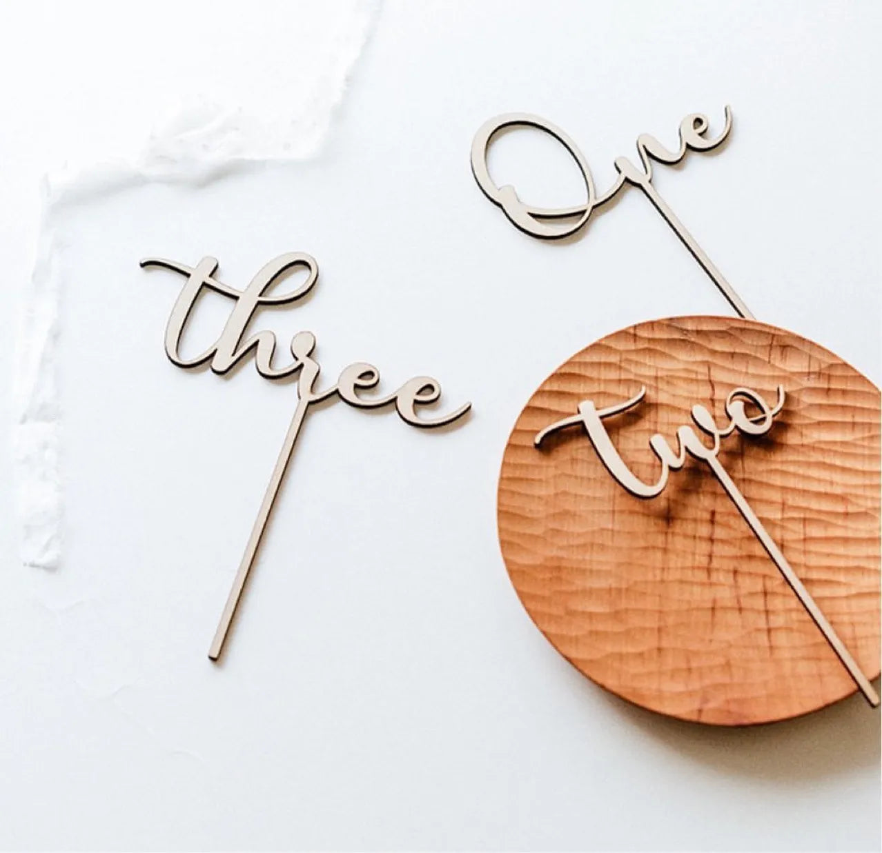 Birthday Cake Wooden Topper