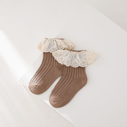 Lace Ruffle Socks