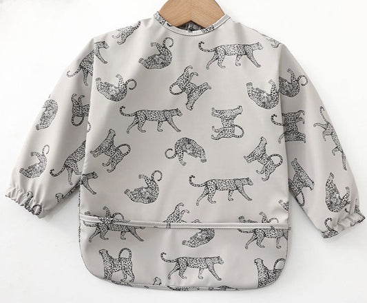 Cheetah Smock Bib