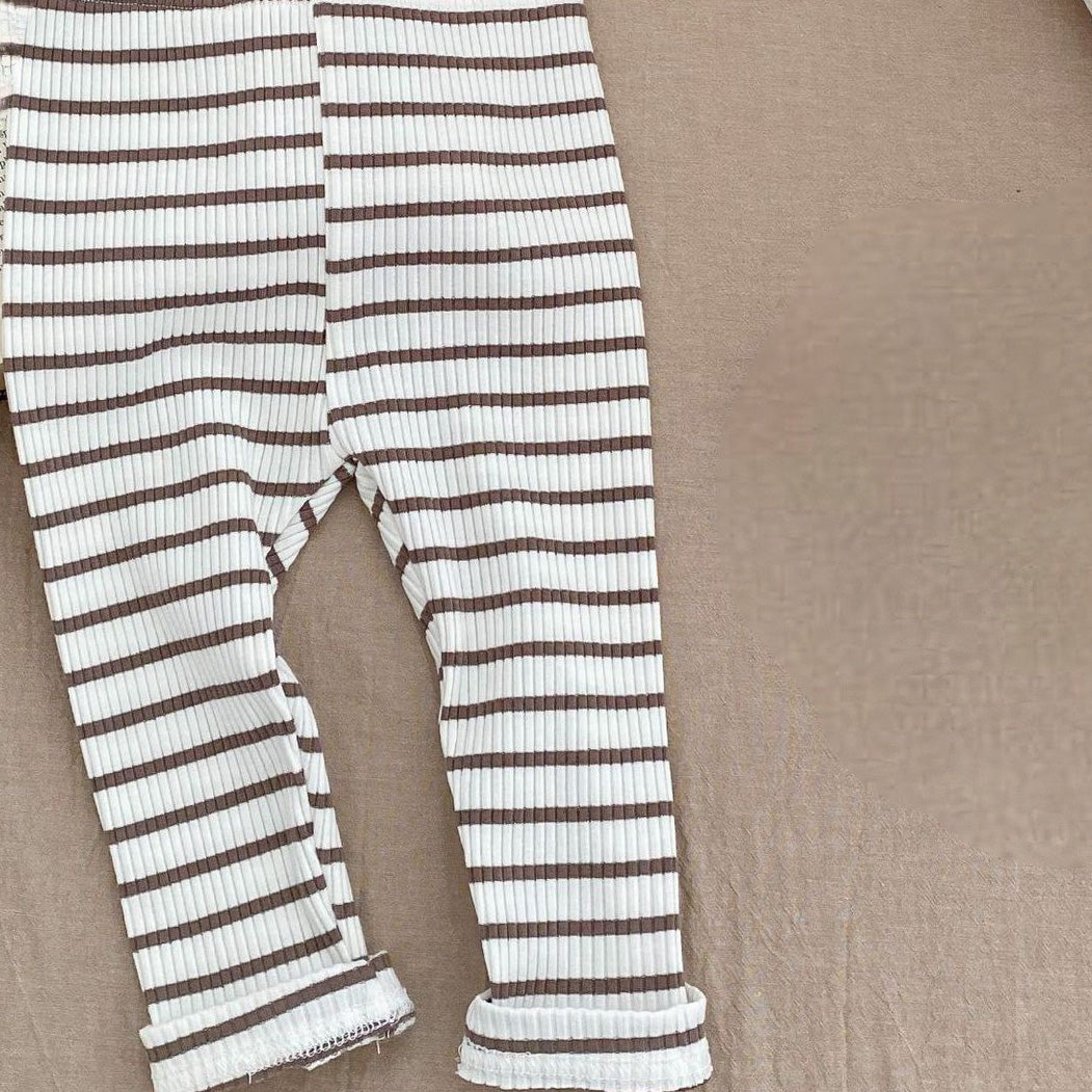 Stripe Ribbed Leggings