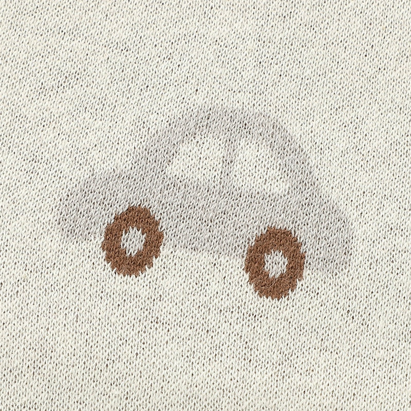 Classic Car Knitted Blanket